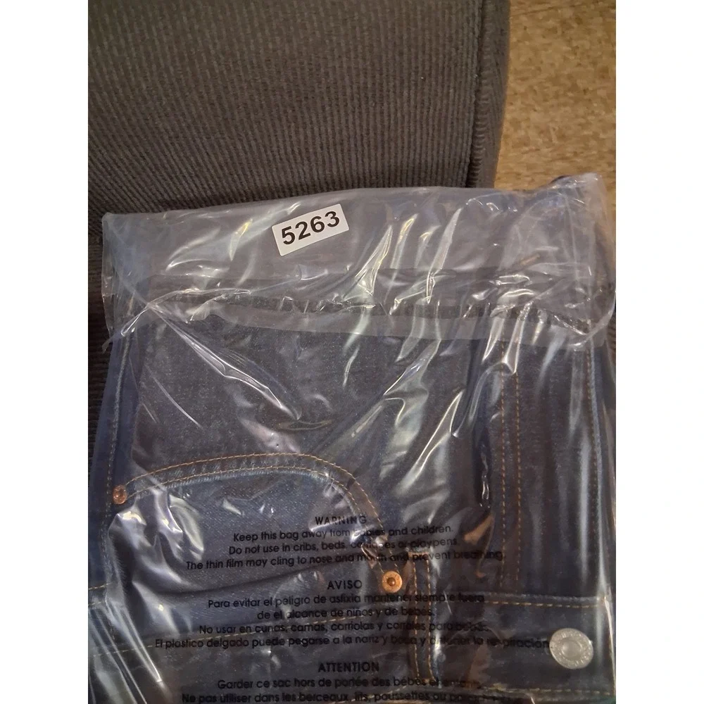 Levis 550‎ Relaxed Fit Dark Wash Indigo Denim Jeans Mens 36x30 00550-0216